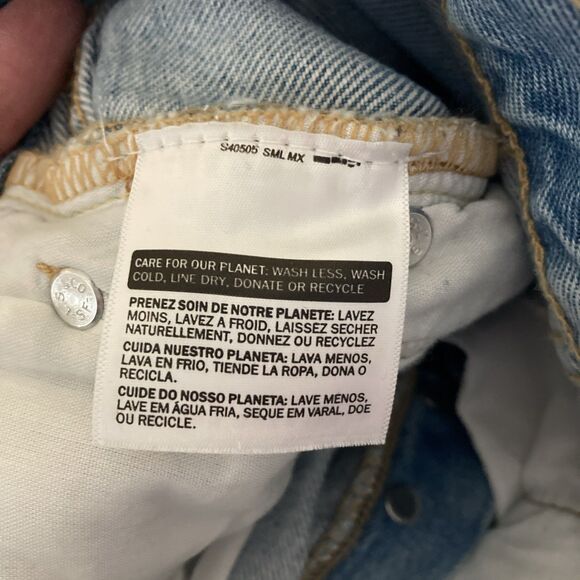 Levi's 501 Button Fly Cut Off Shorts Women's 27 Extreme Distress Bodycon Trashed - Picture 13 of 16